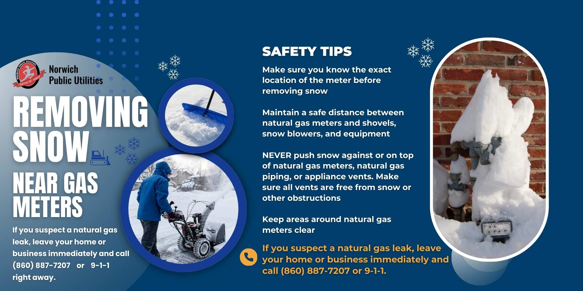 Snow Around Natural Gas Meter